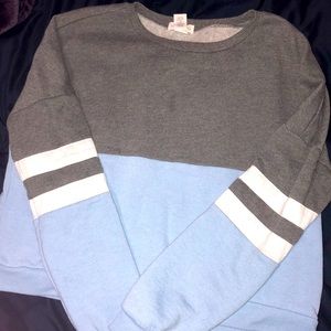 Long sleeved slightly cropped sweater